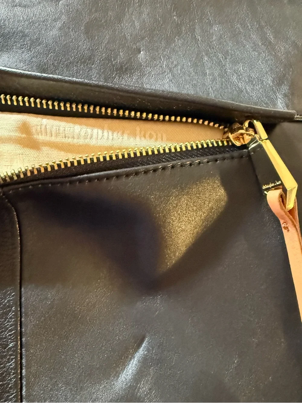 NWT Christopher Kon Black Genuine Leather Slouch Hobo Shoulder Bag Braided Strap